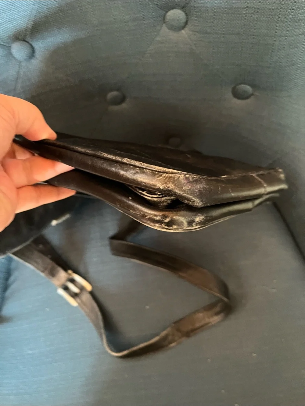 Vintage Kenneth Cole Genuine Leather Shoulder Crossbody Bag